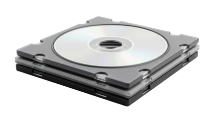 Isolated Stack of CDs