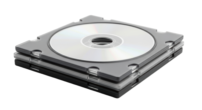 Isolated Stack of CDs