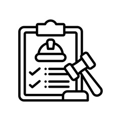 Obraz premium Regulation line icon