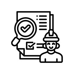 Inspection line icon