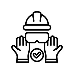 Safety Equipment line icon