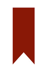 シンプルな赤い垂れ幕リボン