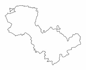 Obraz premium Terni outline map
