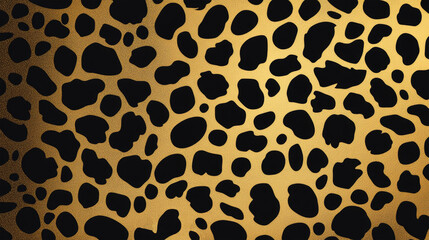 Leopard fur pattern with black spots
