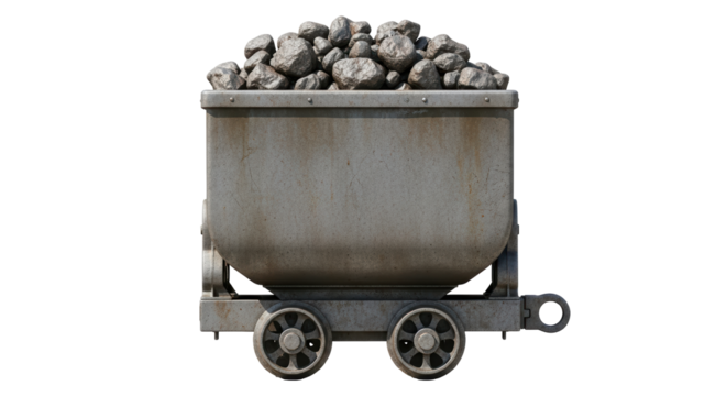 Isolated Mining Cart