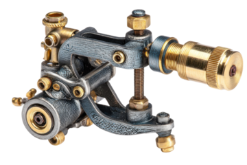 Tattoo machine close-up workshop equipment photography studio detail