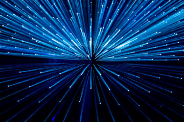 Lights trail using zoom techniques