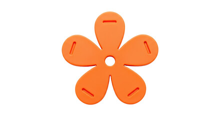 Isolated Orange Flower