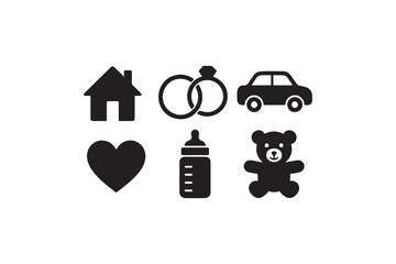 vector illustration of a life style icon vector collection