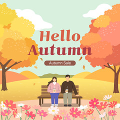 Autumn Sale Illustration
