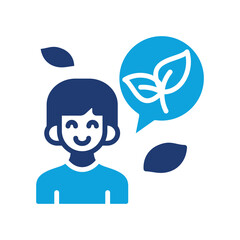 Green Lifestyle glyph color icon