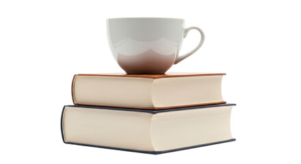 Naklejka premium Isolated Book and Coffee