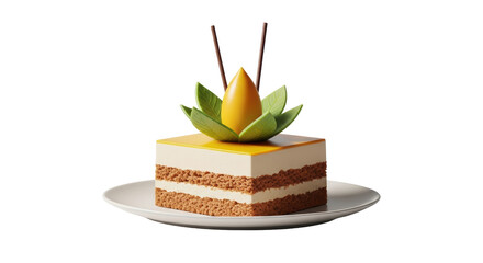 Isolated Piece of Cake