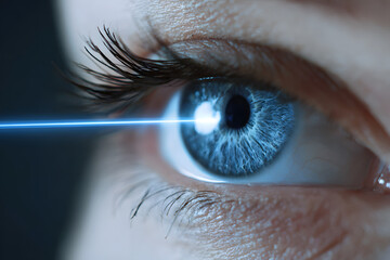 Ideas of laser eye surgery or visual acuity assessment