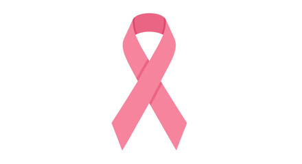 Symbolic pink breast cancer awareness ribbon representing health support and advocacy efforts for cancer prevention and early detection campaigns in