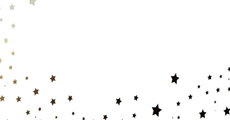 Scattered Stars on White Background