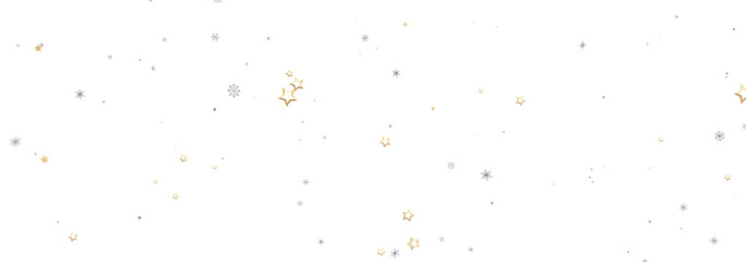 Sparkling festive background with gold and silver stars. Perfect for holidays and celebrations.