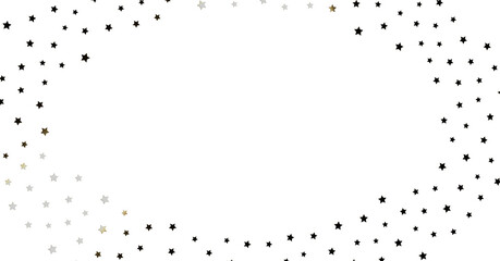 Black and White Starry Frame Background