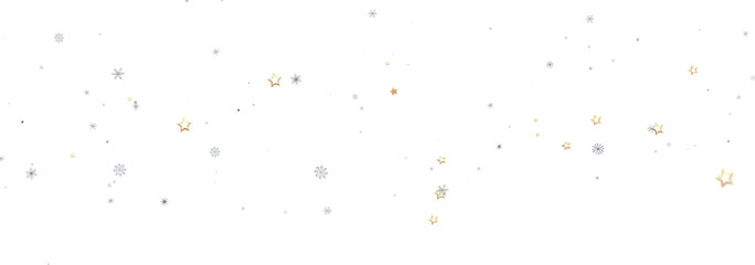 Beautiful winter background with gold stars and snowflakes. Perfect for holidays.