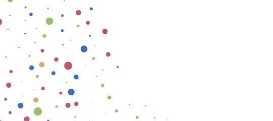 Sunburst and colorful confetti background frame illustration