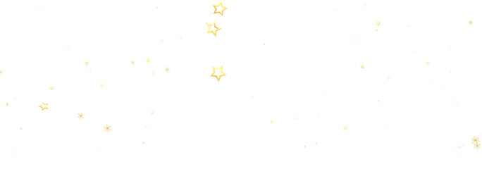 Sparkling gold stars scattered on a white background. Perfect for celebrations, holidays, and festive designs.