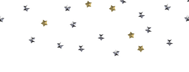 XMAS Holiday golden decoration, glitter frame isolated -