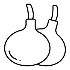 vegetable icon line