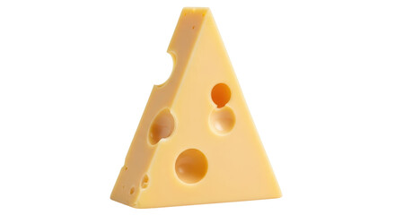 Isolated Cheese Wedge