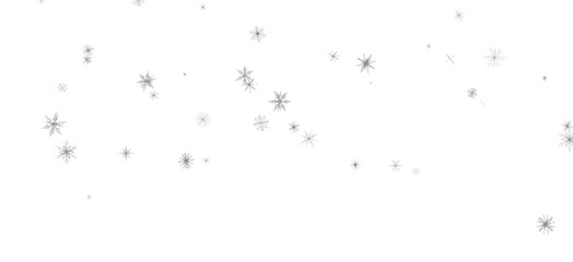 Flurry of Snowflakes: Radiant 3D Illustration Showcasing Falling Festive Snow Crystals