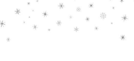 Flurry of Snowflakes: Radiant 3D Illustration Showcasing Falling Festive Snow Crystals