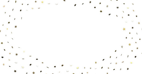 XMAS A gray whirlwind of golden snowflakes and stars. New