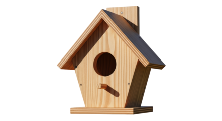 Isolated Birdhouse
