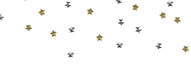 Gilded Rainfall: Experience the Magic of a 3D Gold Stars Shower