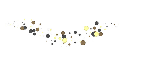 Radiant Revelry: Dynamic 3D Illustration of a Radiating gold Confetti Celebration