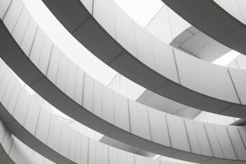 Abstract architectural spiral pattern with flowing lines and modern design creating a sense of movement and depth