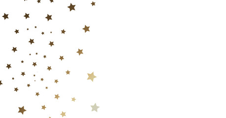 Gold Stars on White Background