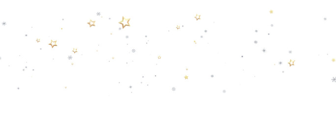 Beautiful festive background with gold and silver stars. Perfect for holidays.