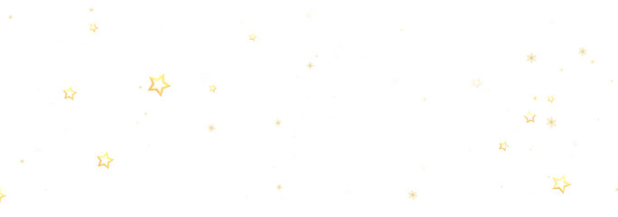 Beautiful image of gold stars scattered on a white background. Perfect for celebrations.