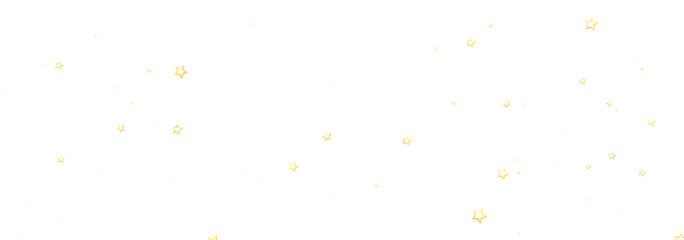 Beautiful image of golden stars scattered on a white background, perfect for backgrounds or festive designs.
