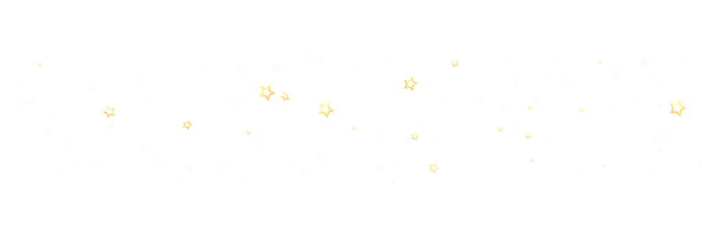 Sparkling gold stars scattered across a white background. Ideal for backgrounds, cards, and more.