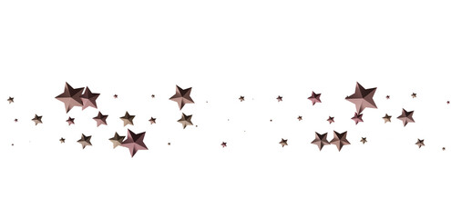 Beautiful rose gold stars scattered on white. Perfect for holidays, celebrations, and more!