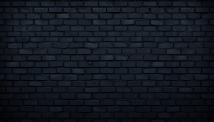 Dark, textured black brick wall panorama ideal for website headers,  pattern,  weathered
