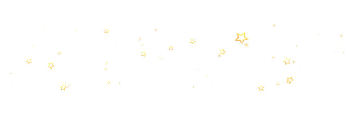 Beautiful image of gold stars scattered on a white background, perfect for festive designs.