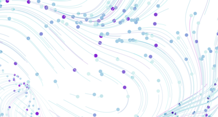 Abstract background with flowing lines and colorful dots. Perfect for modern designs.