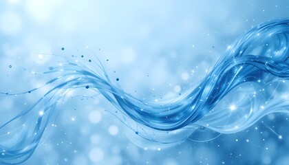 Soft Light Blue Abstract Background with Smooth Gradient and Gentle Flow
