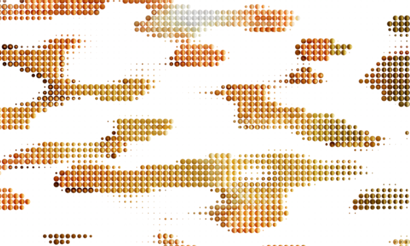 Modern abstract background with gold dots pattern. Perfect for website banners, presentations, and more.