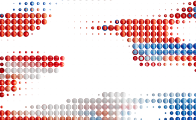 Colorful sphere pattern design. Stock photo of circles.