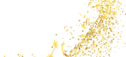 Sparkling gold stars on white. Perfect for celebration, festive, and holiday designs.