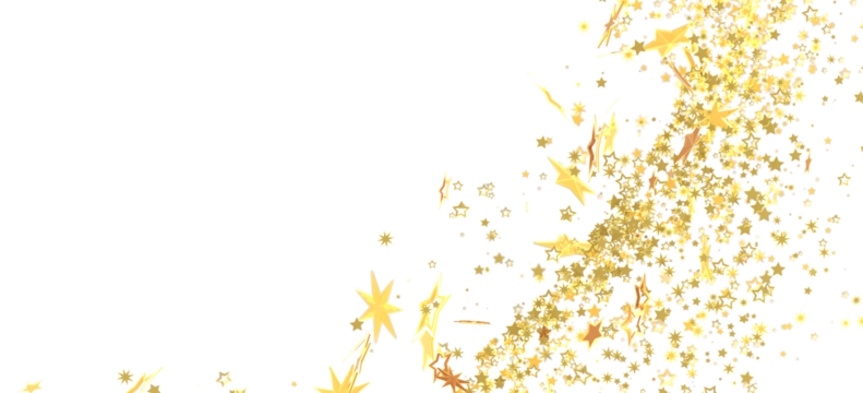 Sparkling gold stars on white. Perfect for celebration, festive, and holiday designs.