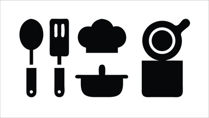 Set of kitchen utensils and tools vector illustration